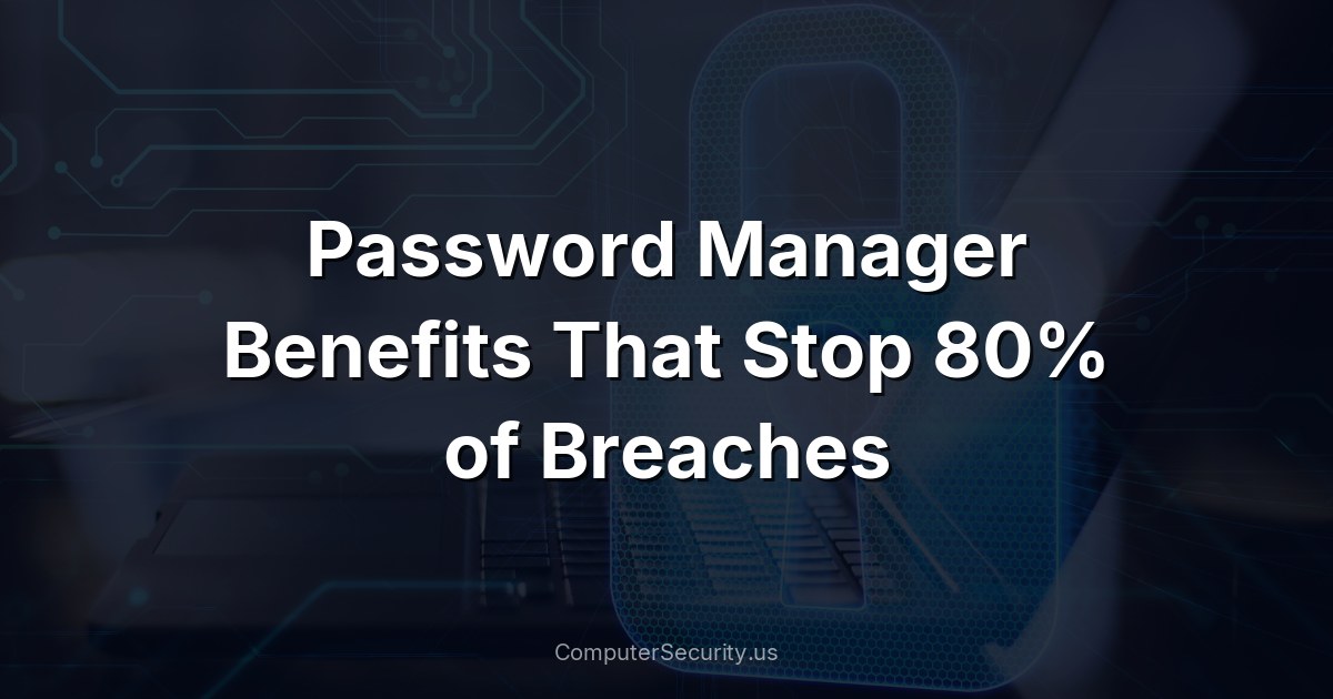 Password Manager Benefits That Stop 80% of Breaches