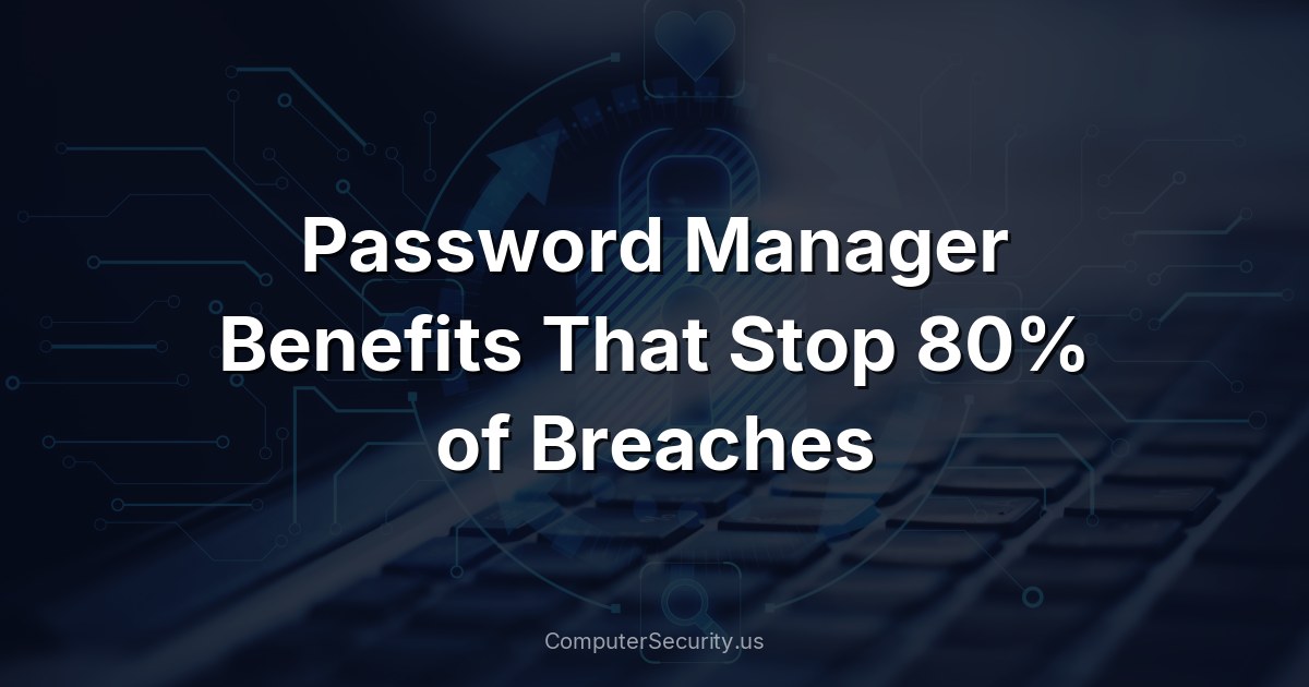 Password Manager Benefits That Stop 80% of Breaches