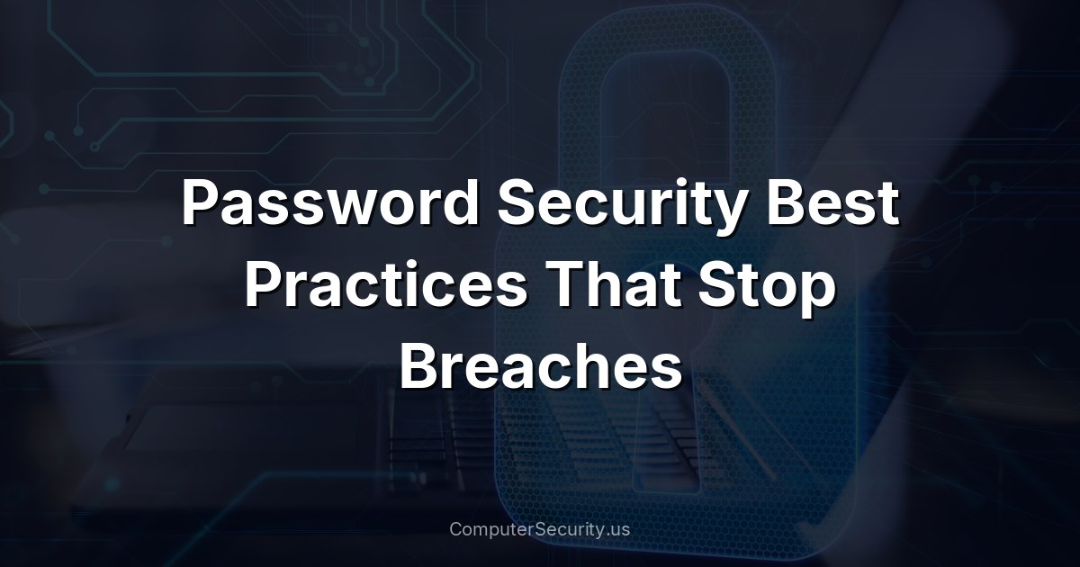 Password Security Best Practices That Stop Breaches