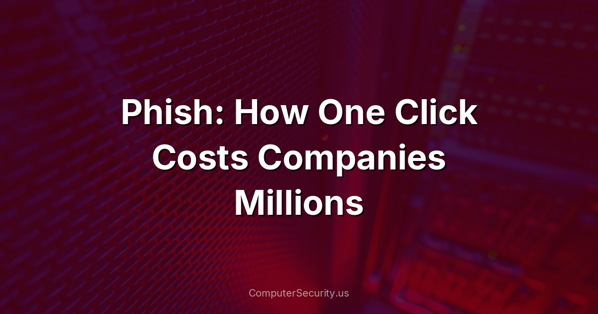 Phish: How One Click Costs Companies Millions