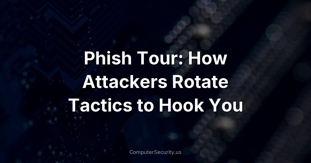Phish Tour: How Attackers Rotate Tactics to Hook You