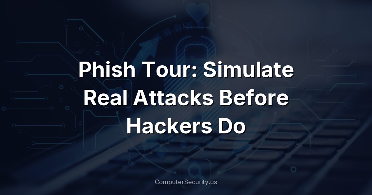 Phish Tour: Simulate Real Attacks Before Hackers Do