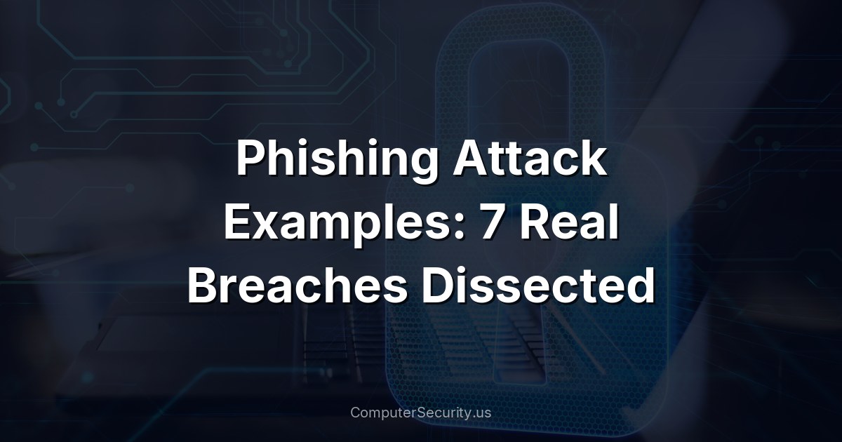 Phishing Attack Examples: 7 Real Breaches Dissected