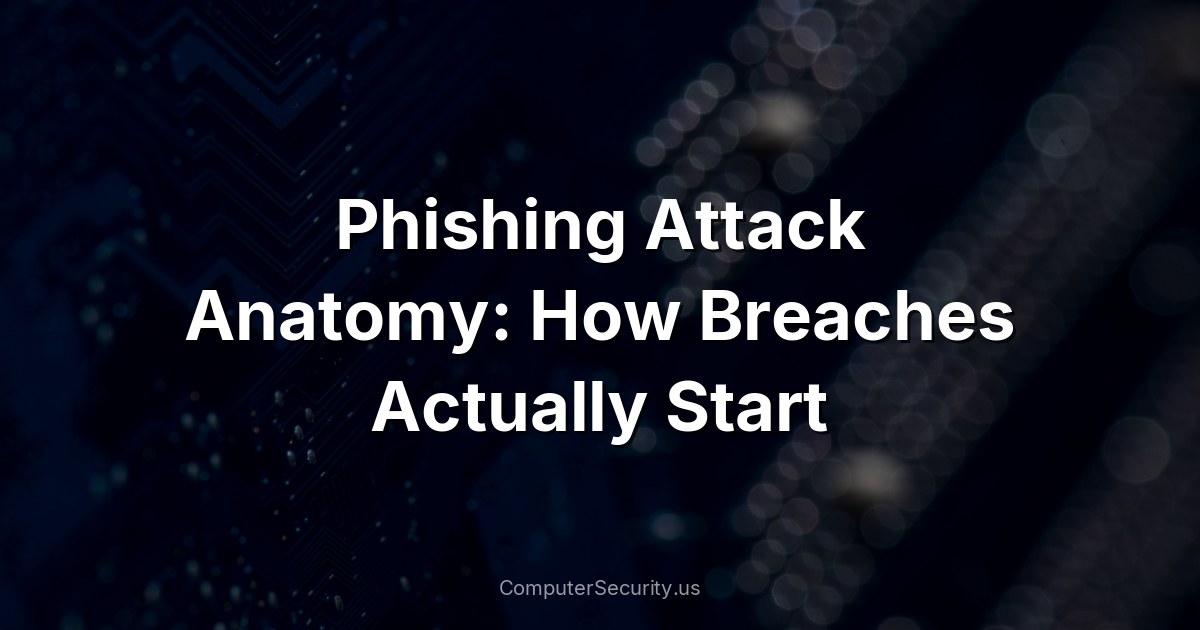 Phishing Attack Anatomy: How Breaches Actually Start