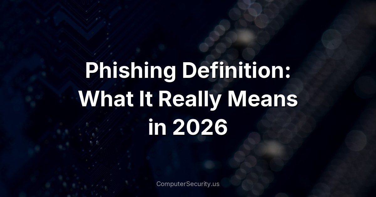Phishing Definition: What It Really Means in 2026