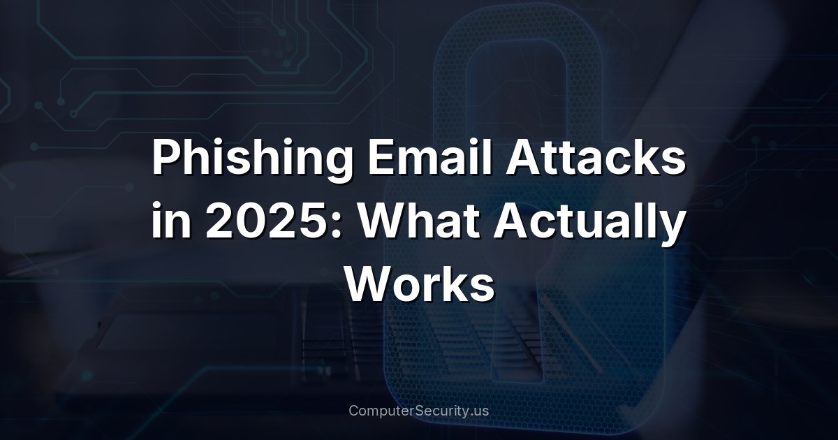 Phishing Email Attacks in 2025: What Actually Works