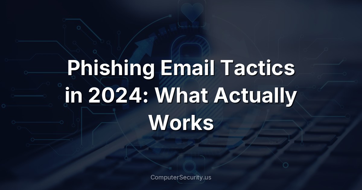 Phishing Email Tactics in 2024: What Actually Works