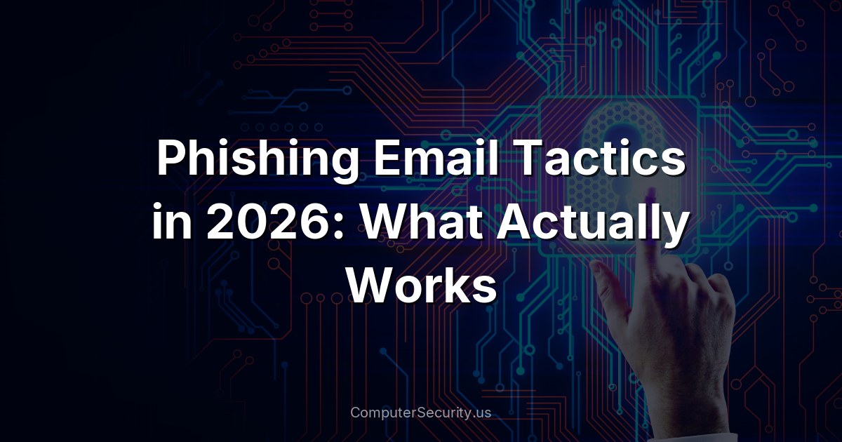 Phishing Email Tactics in 2026: What Actually Works