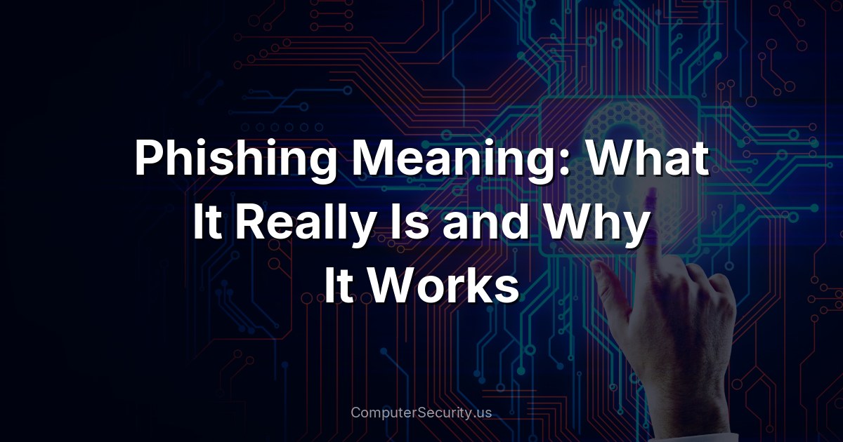 Phishing Meaning: What It Really Is and Why It Works