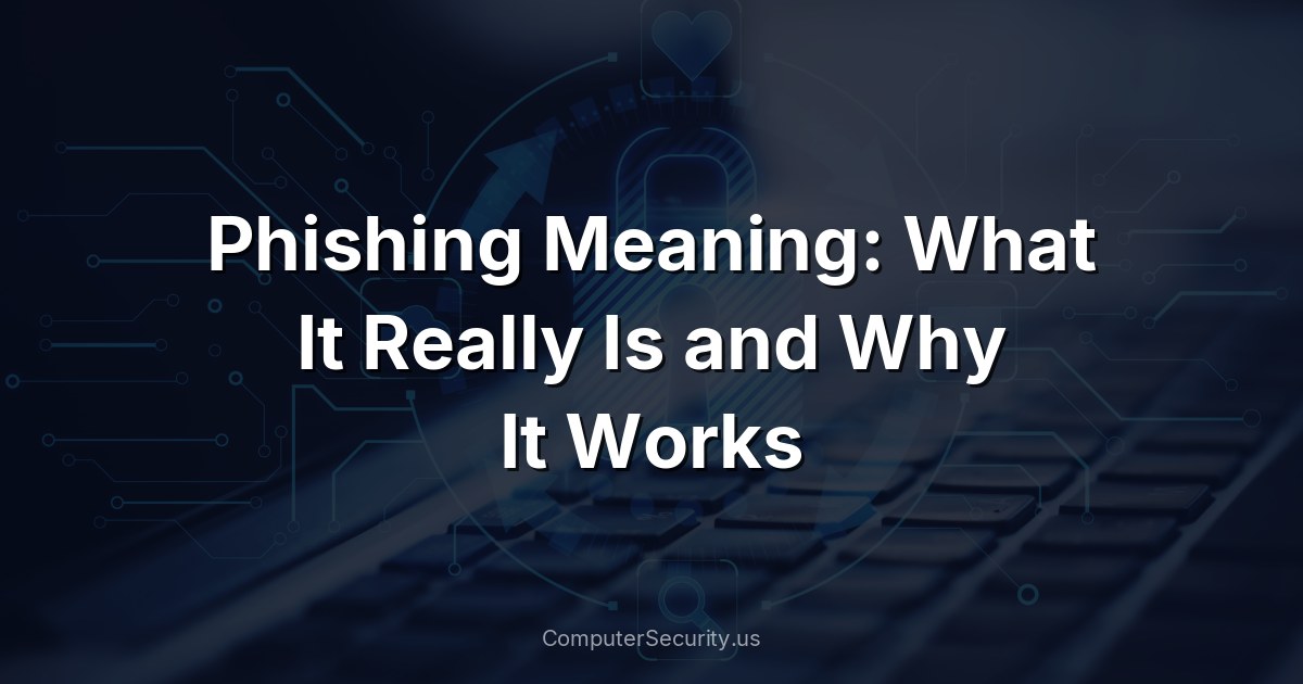 Phishing Meaning: What It Really Is and Why It Works