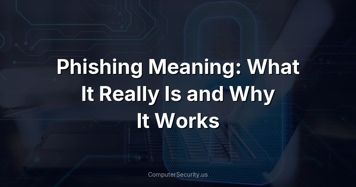 Phishing Meaning: What It Really Is and Why It Works