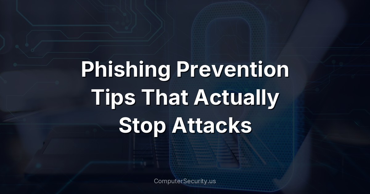 Phishing Prevention Tips That Actually Stop Attacks