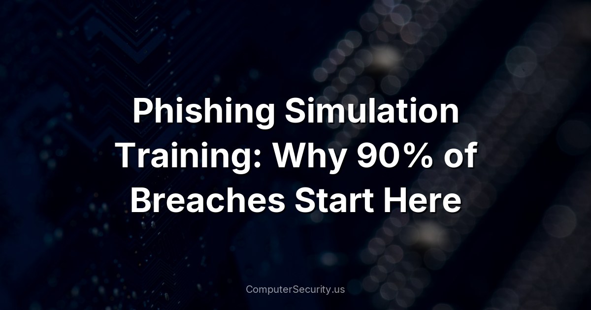 Phishing Simulation Training: Why 90% of Breaches Start Here
