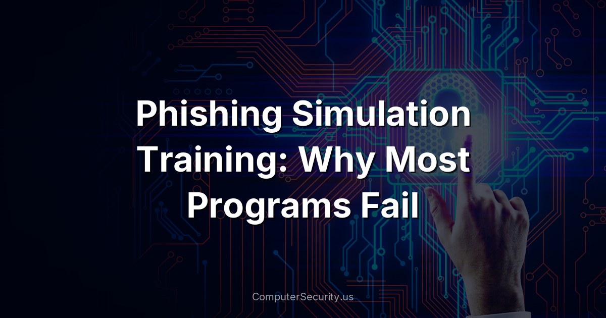 Phishing Simulation Training: Why Most Programs Fail