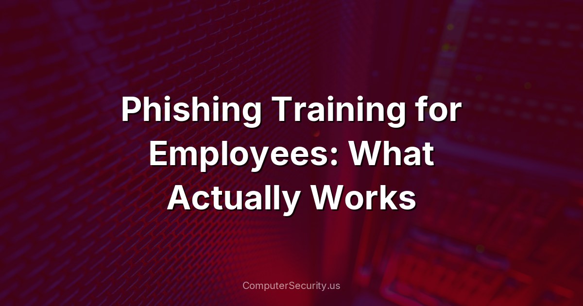 Phishing Training for Employees: What Actually Works