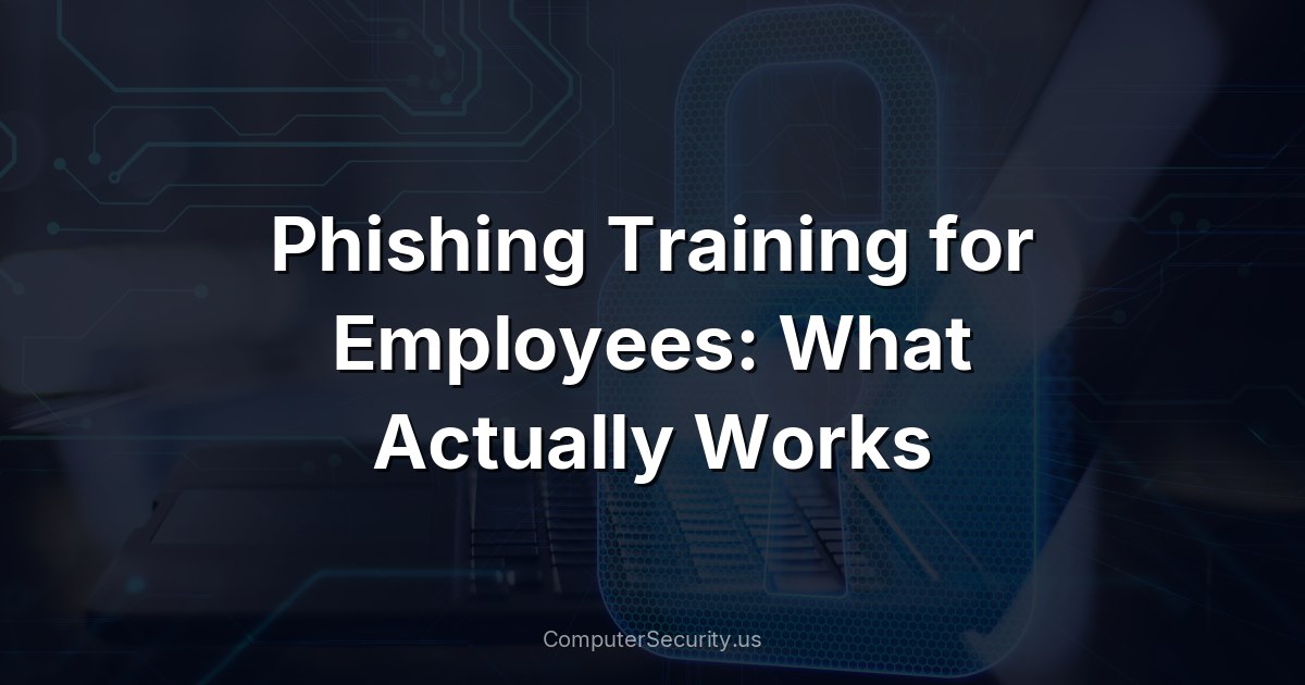 Phishing Training for Employees: What Actually Works