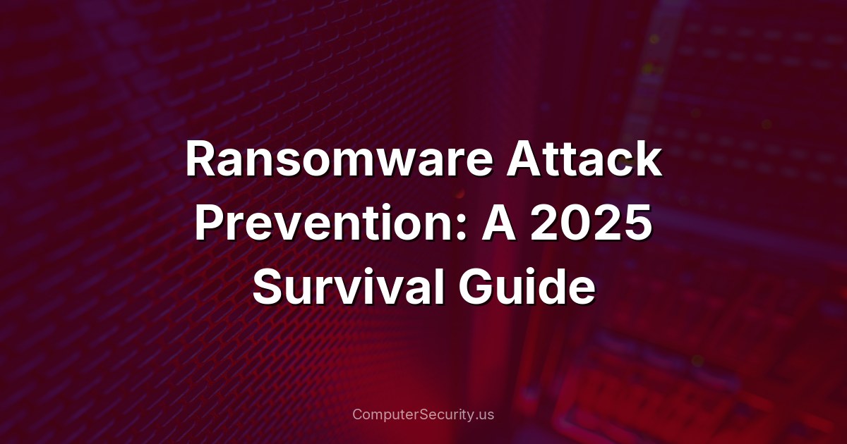 Ransomware Attack Prevention: A 2025 Survival Guide