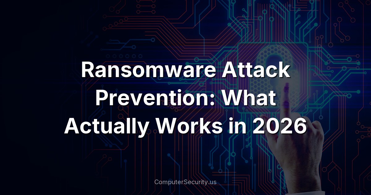 Ransomware Attack Prevention: What Actually Works in 2026