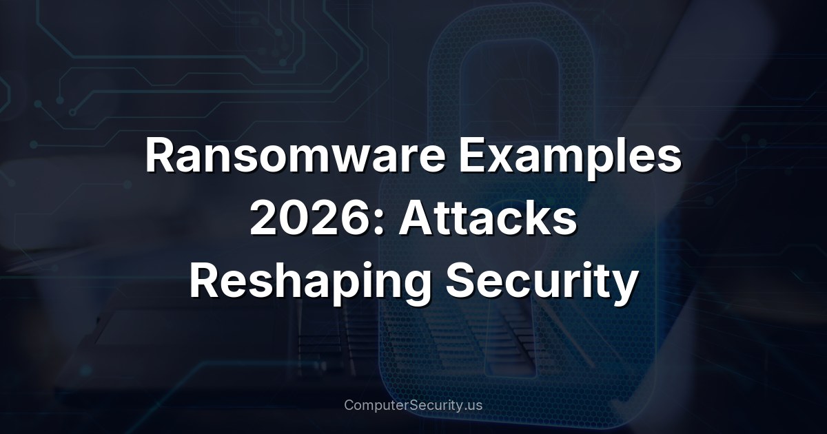 Ransomware Examples 2026: Attacks Reshaping Security