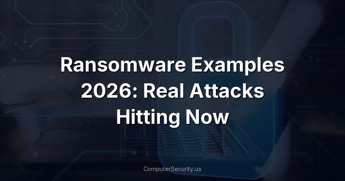 Ransomware Examples 2026: Real Attacks Hitting Now