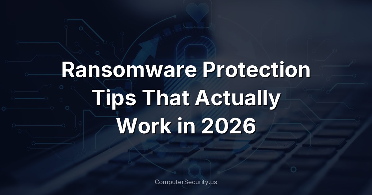 Ransomware Protection Tips That Actually Work in 2026