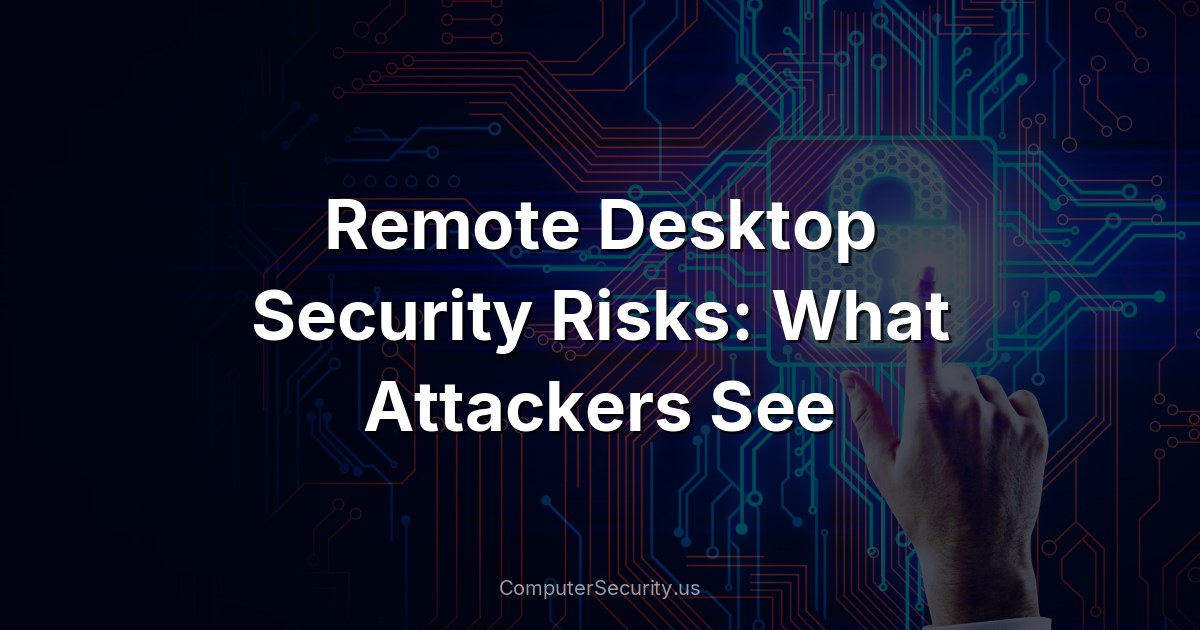 Remote Desktop Security Risks: What Attackers See