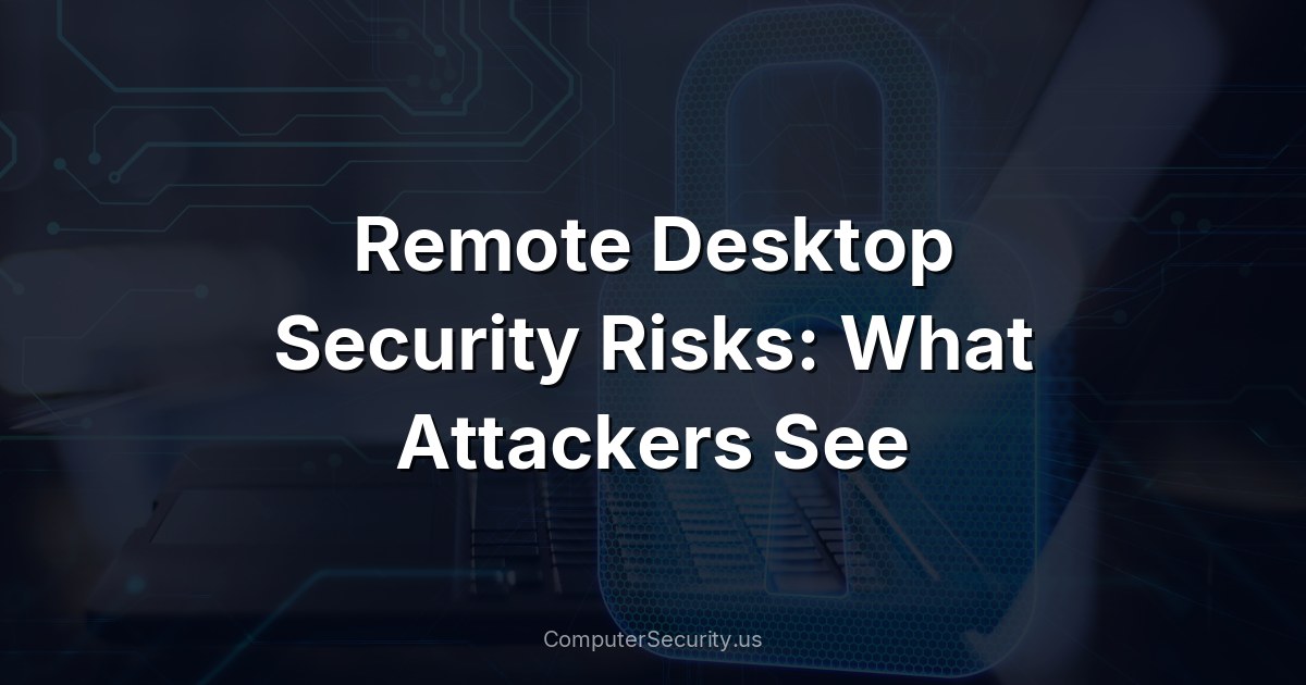 Remote Desktop Security Risks: What Attackers See