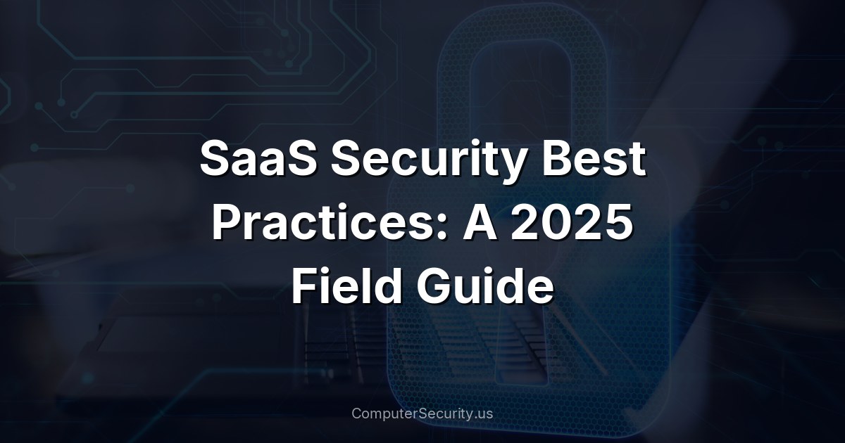 SaaS Security Best Practices: A 2025 Field Guide