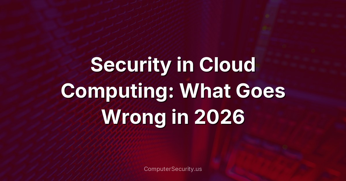 Security in Cloud Computing: What Goes Wrong in 2026