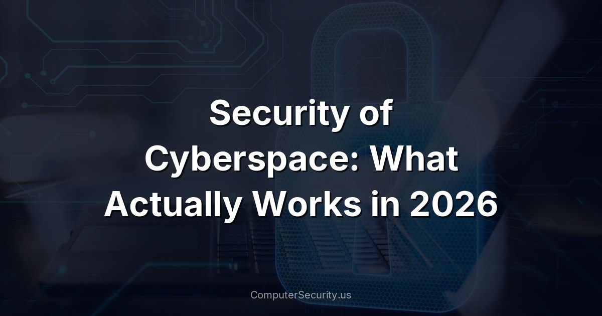 Security of Cyberspace: What Actually Works in 2026