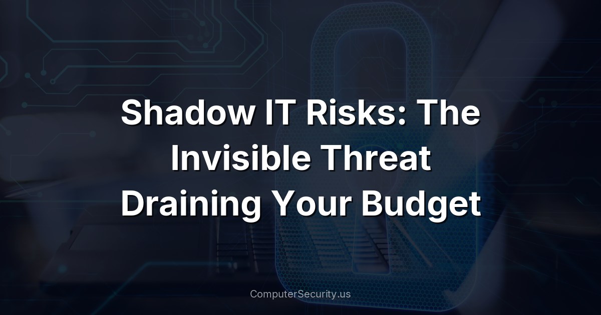 Shadow IT Risks: The Invisible Threat Draining Your Budget