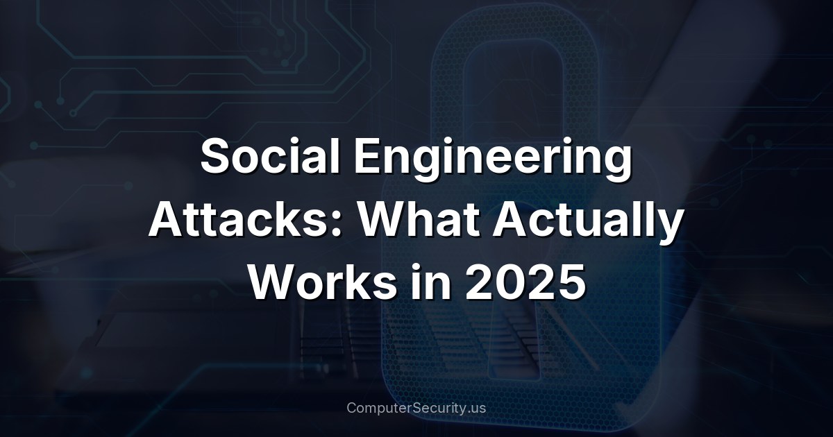 Social Engineering Attacks: What Actually Works in 2025
