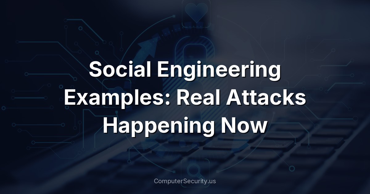 Social Engineering Examples: Real Attacks Happening Now