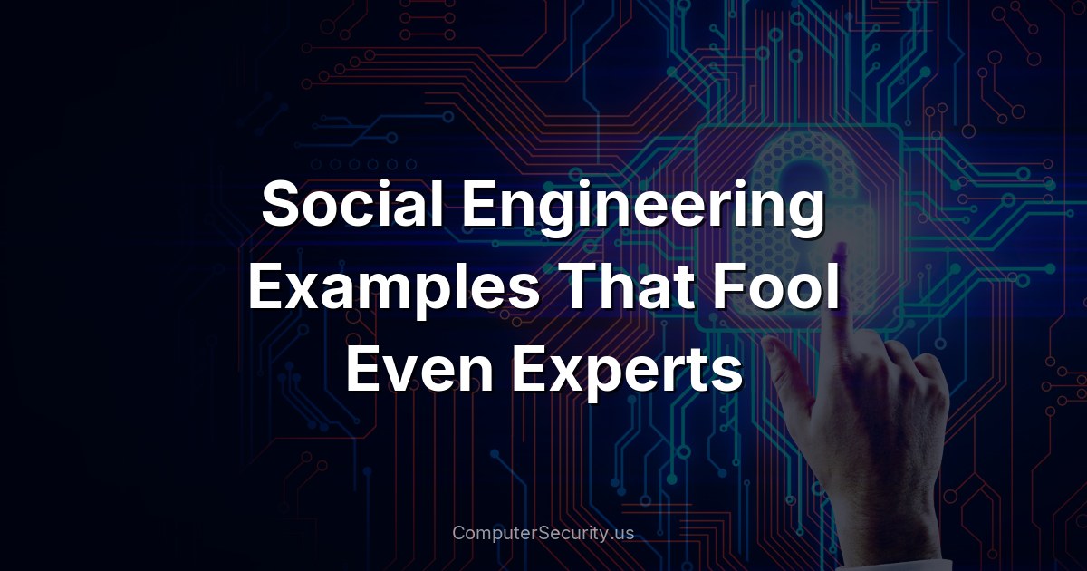 Social Engineering Examples That Fool Even Experts