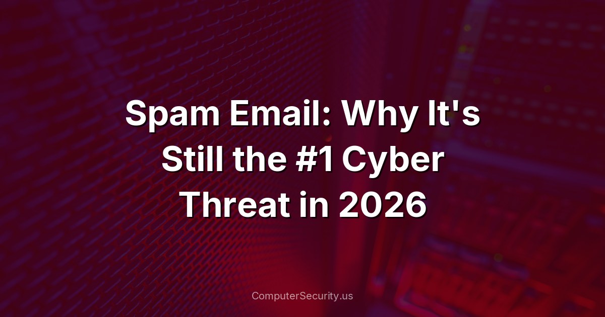 Spam Email: Why It's Still the #1 Cyber Threat in 2026