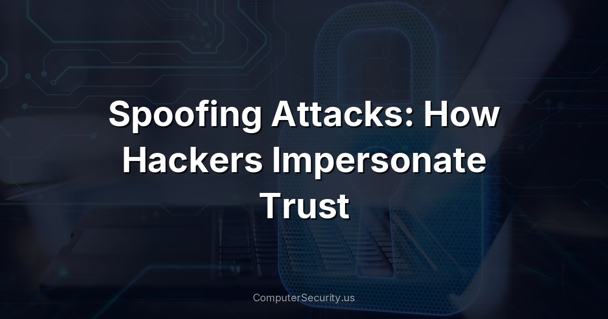 Spoofing Attacks: How Hackers Impersonate Trust