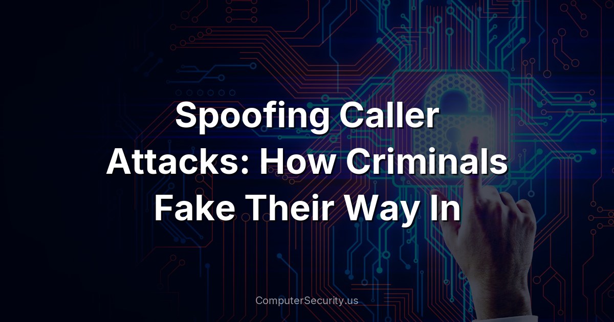 Spoofing Caller Attacks: How Criminals Fake Their Way In