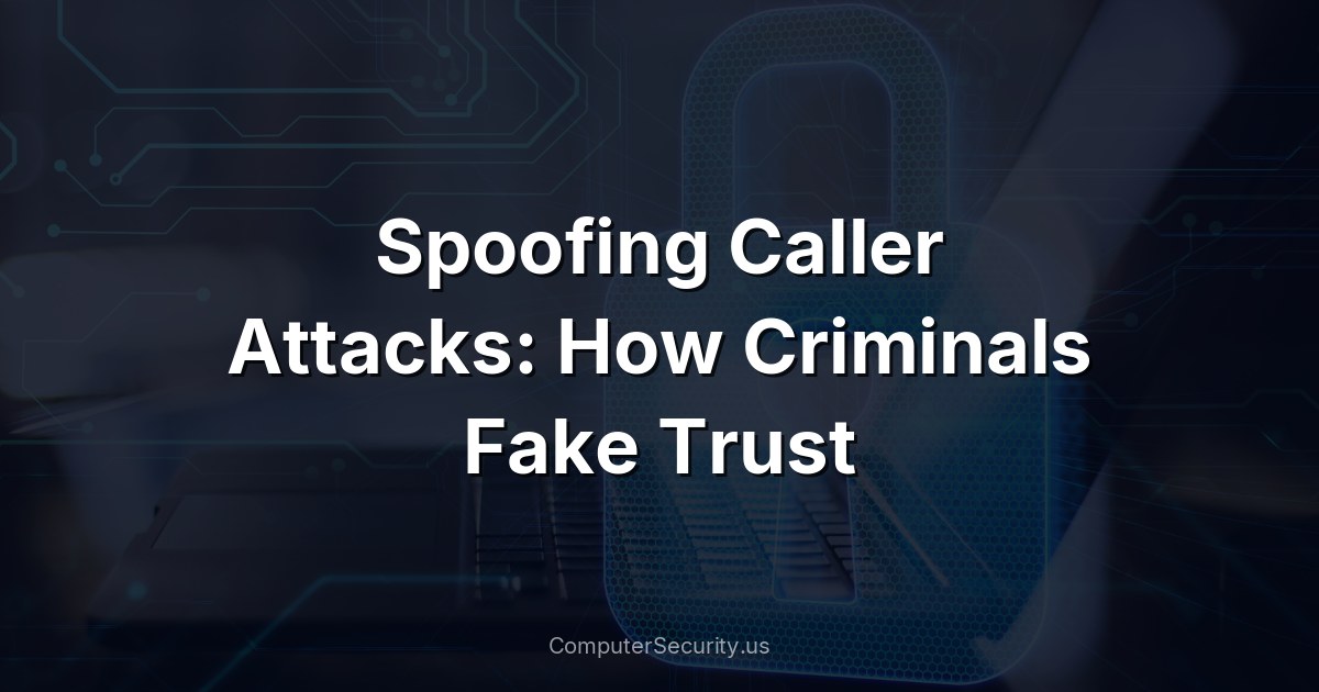 Spoofing Caller Attacks: How Criminals Fake Trust
