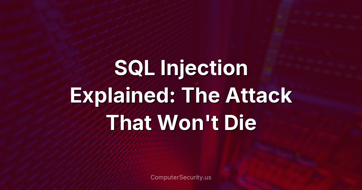 SQL Injection Explained: The Attack That Won't Die