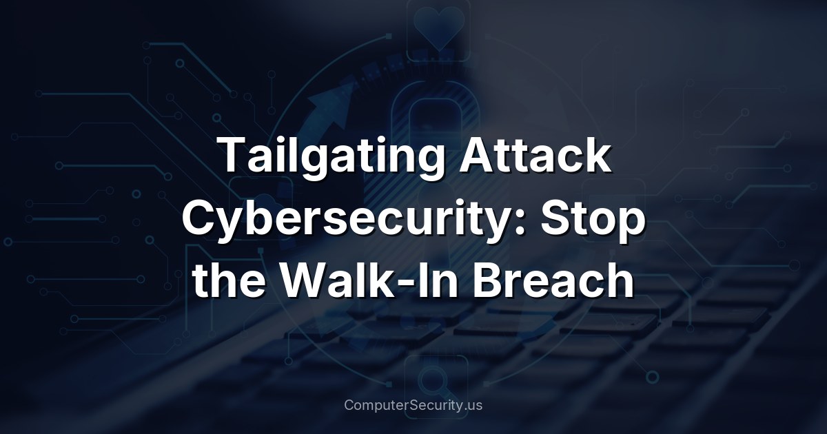 Tailgating Attack Cybersecurity: Stop the Walk-In Breach