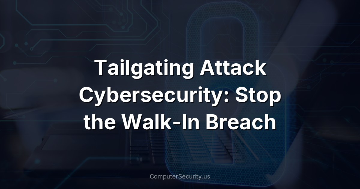 Tailgating Attack Cybersecurity: Stop the Walk-In Breach
