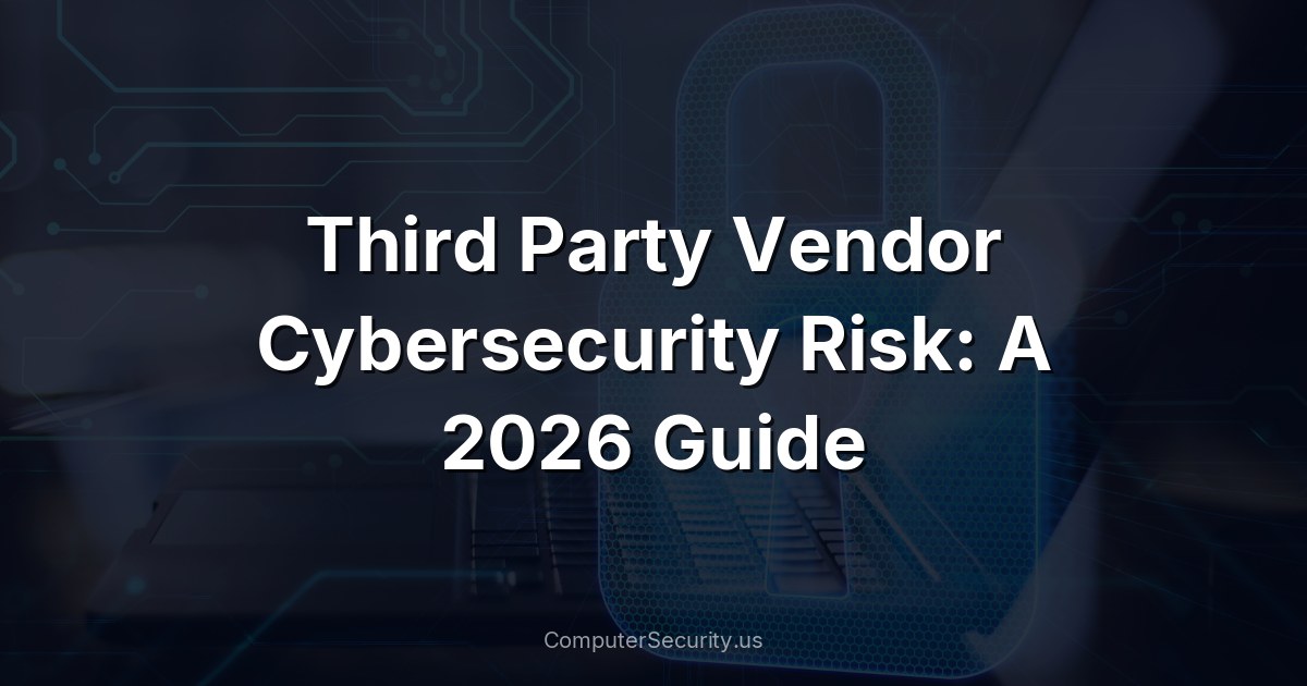 Third Party Vendor Cybersecurity Risk: A 2026 Guide