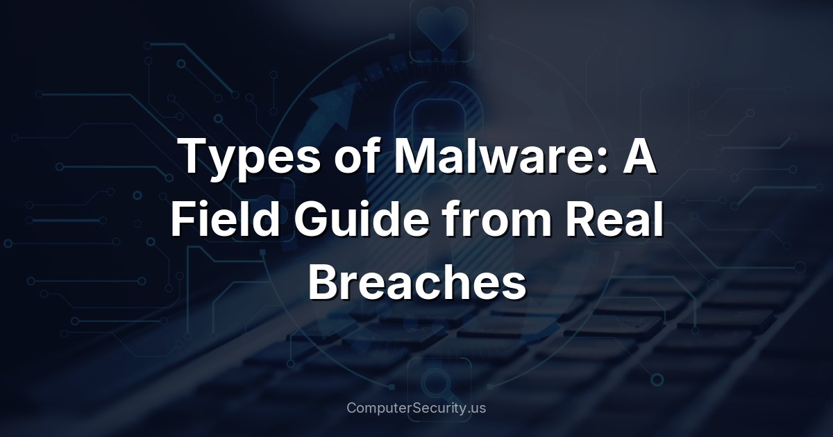Types of Malware: A Field Guide from Real Breaches