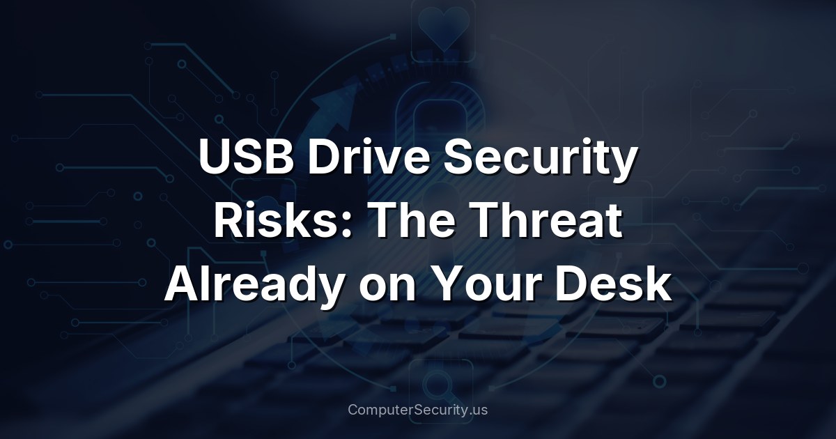 USB Drive Security Risks: The Threat Already on Your Desk