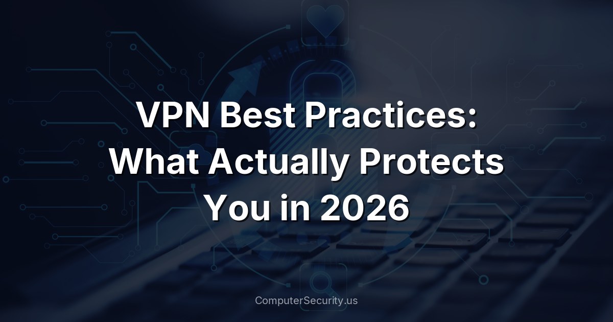 VPN Best Practices: What Actually Protects You in 2026