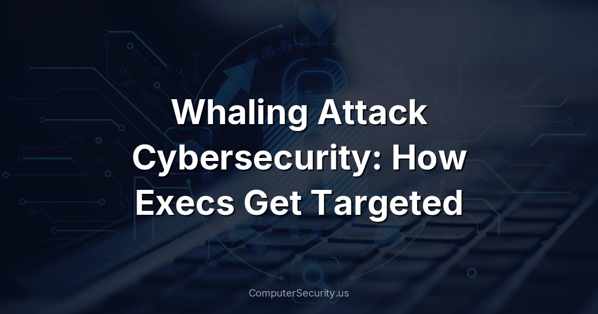 Whaling Attack Cybersecurity: How Execs Get Targeted