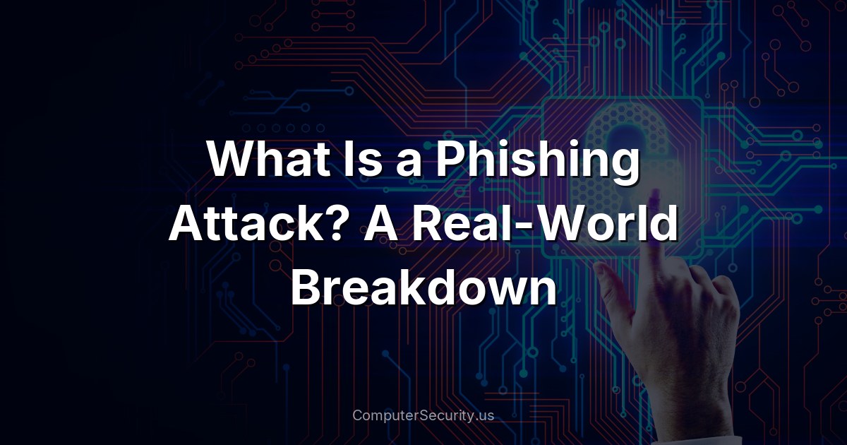What Is a Phishing Attack? A Real-World Breakdown