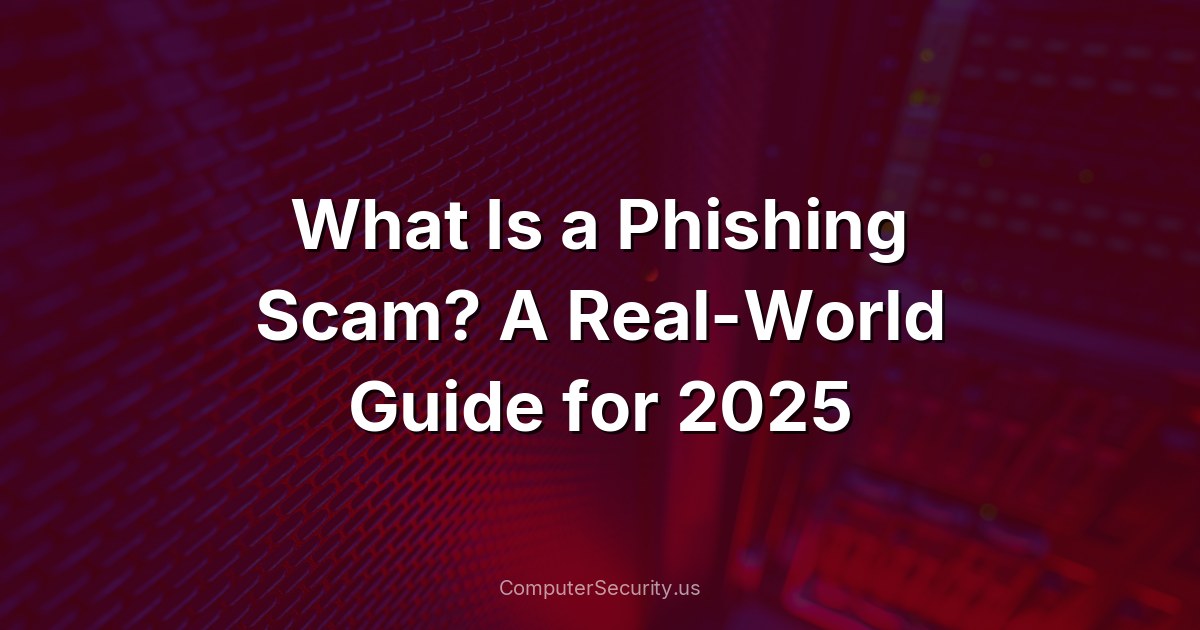 What Is a Phishing Scam? A Real-World Guide for 2025