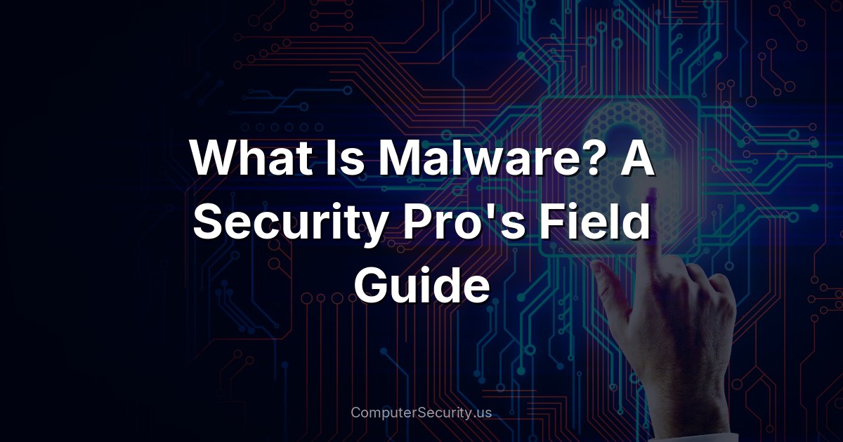 What Is Malware? A Security Pro's Field Guide