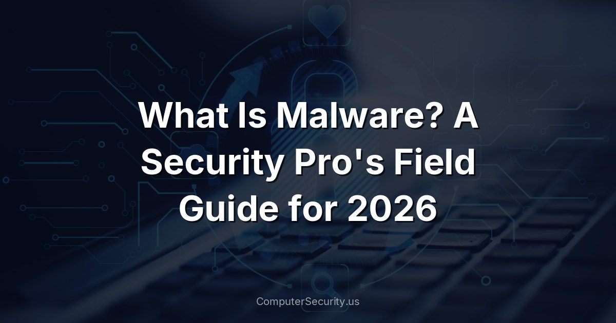 What Is Malware? A Security Pro's Field Guide for 2026
